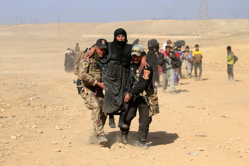 iraqforcesinwestmosulaimforkeybridge
